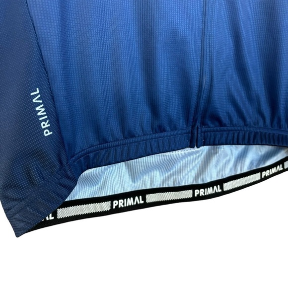 Primal Roll Masstif Tour Of The Moon Men’s Cycling Zip Up Shirt Size L Blue - Picture 10 of 16
